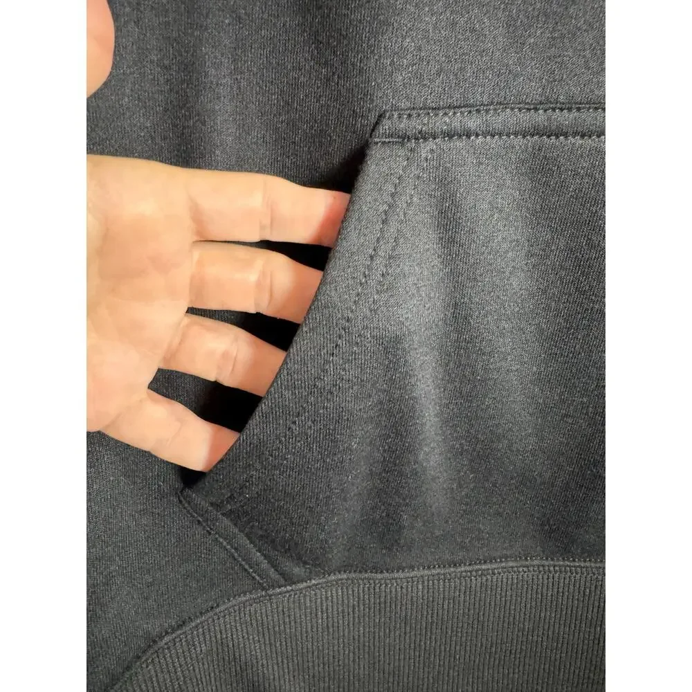 SANRIO KUROMI Hoodie NEW Double Graphic Kangaroo Pocket Black Size M - Picture 8 of 11